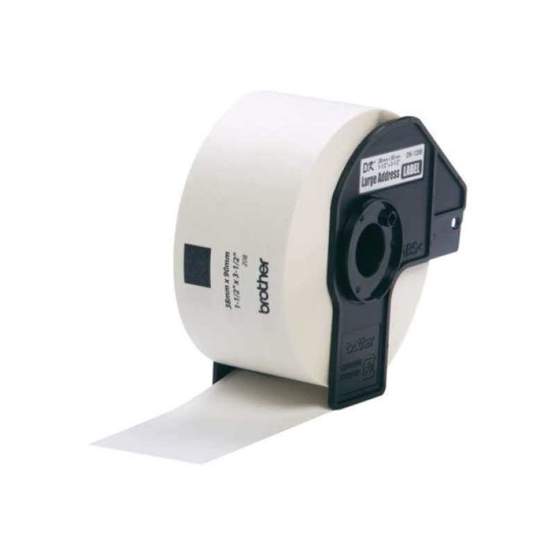 Die-Cut Label Roll 17mm x 54mm Black on White 400 Label