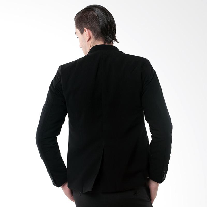 Jual Alphawear Formal Style Casual Blazer Pria Hitam Online Juni