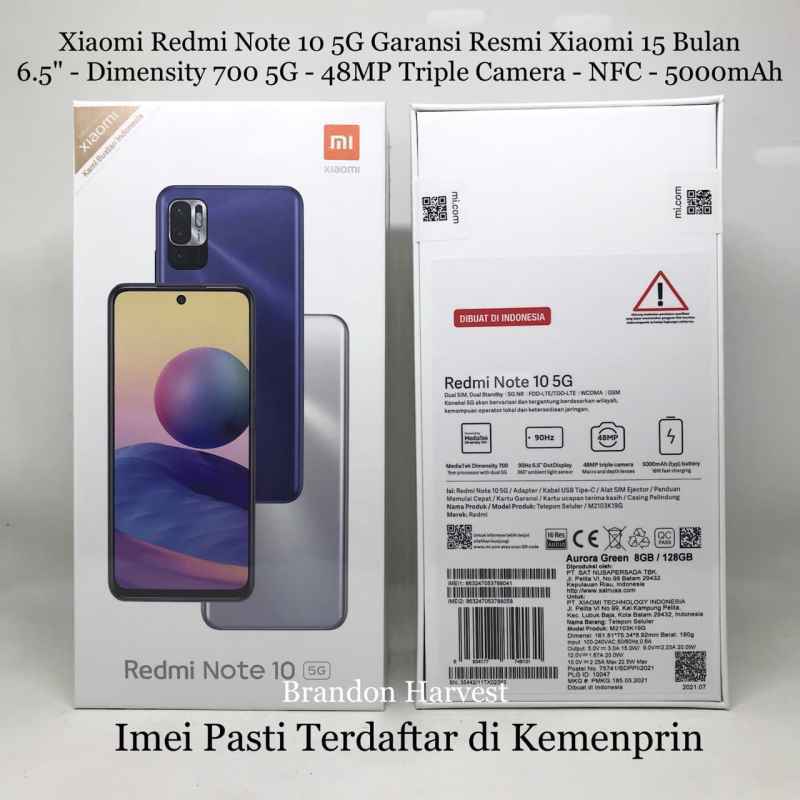 Promo Xiaomi Redmi Note 10 5G 