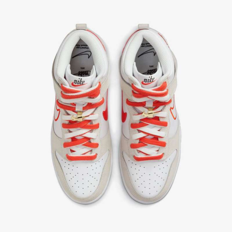 white and orange dunk high