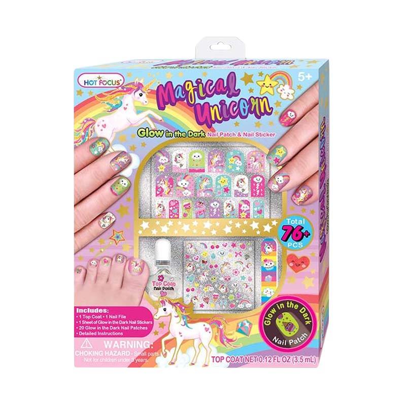 Jual Hot Focus Magical Unicorn Nail Patch Nail Sticker Set