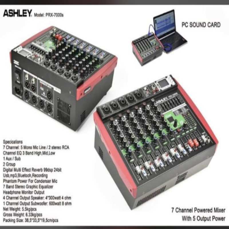 mixer ashley prx 7000s