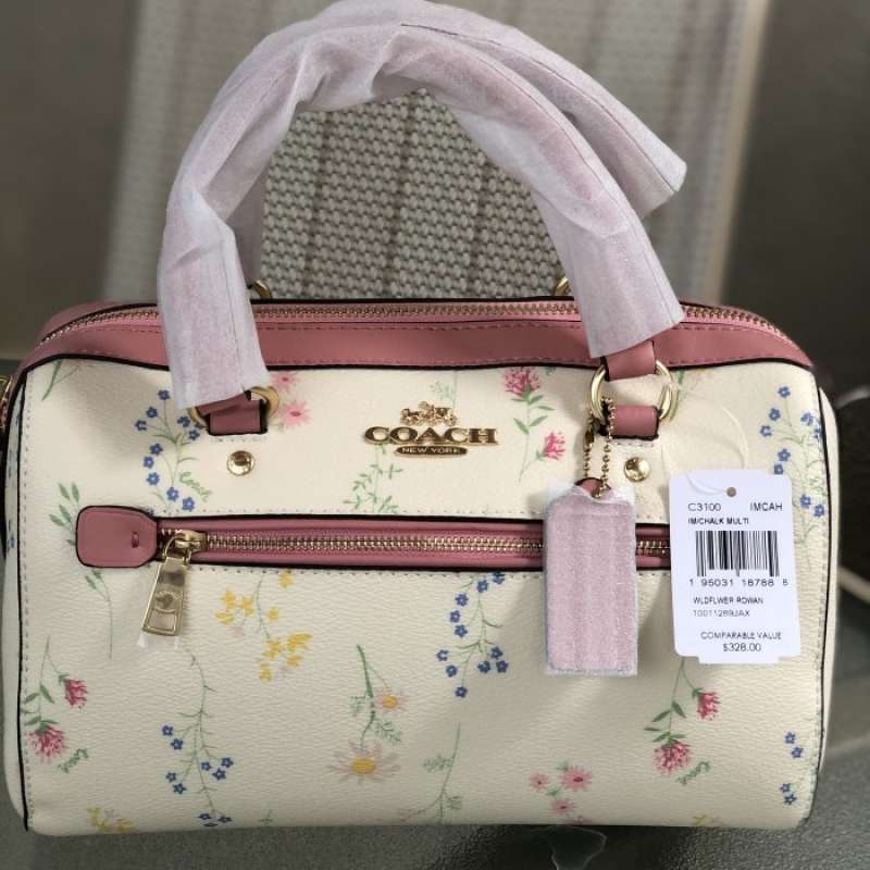 rowan satchel with spaced wildflower print