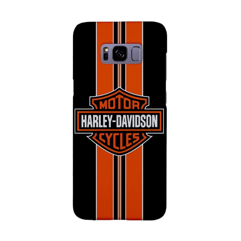 Indocustomcase Harley Davidson Logo Hd 004 Cover Casing For Samsung Galaxy S8 Plus