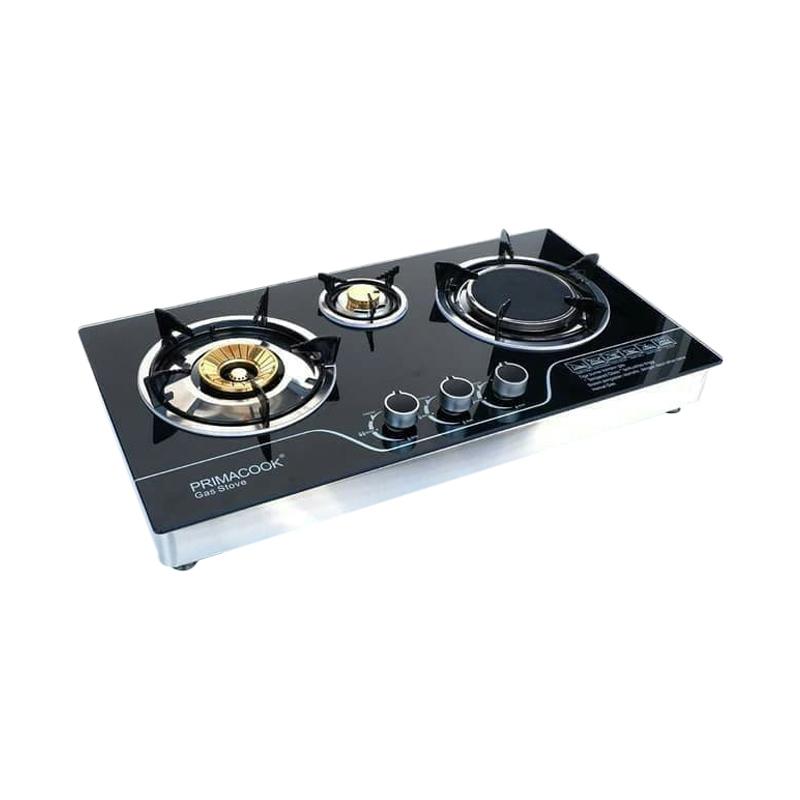 Jual Prima Cook Infrared Tempered Glass Kompor Gas Tanam 3 Tungku
