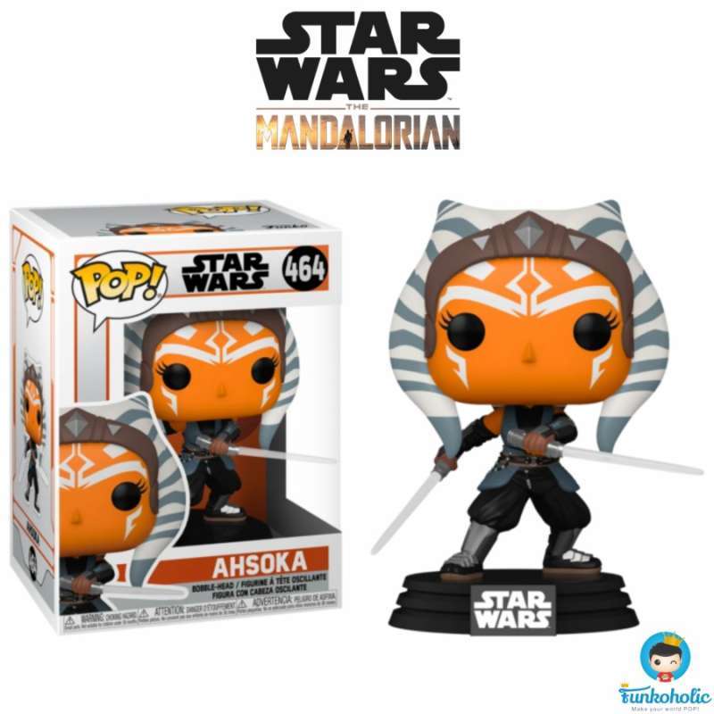 Funko POP! Star Wars The Mandalorian Ahsoka with Lightsabers #464
