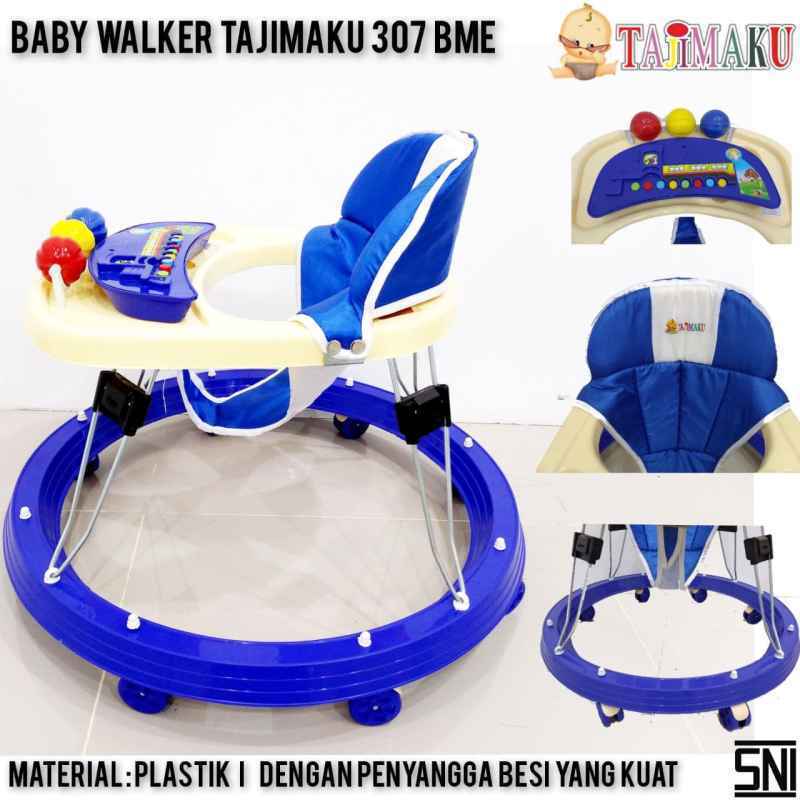 Tajimaku baby walker 307 BME Roda 8 Ada Musik