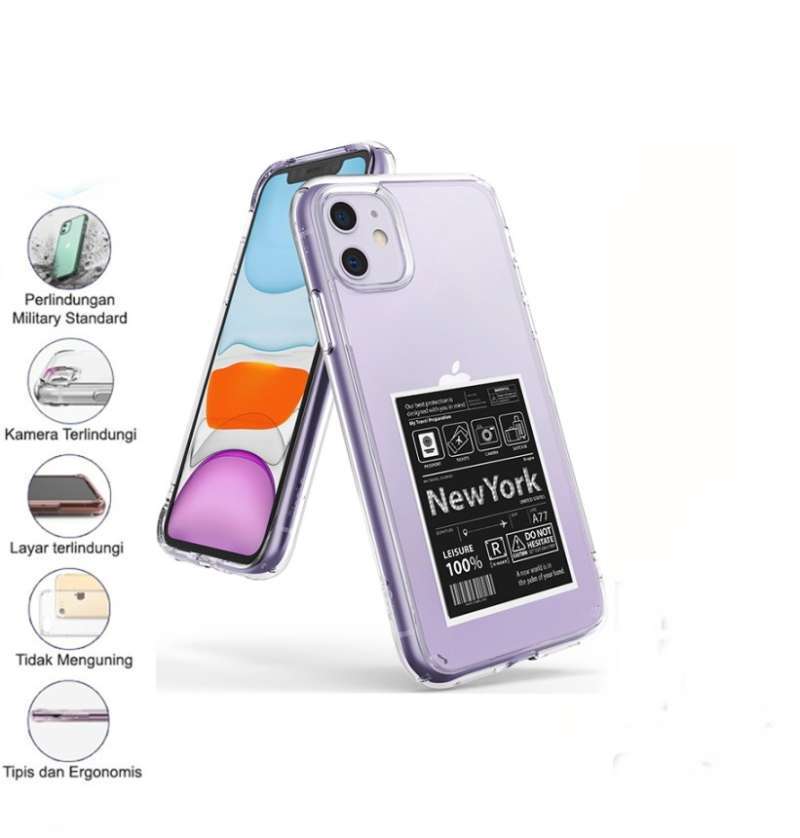 Promo Ringke iPhone 11 Fusion Design New York Label Softcase ...