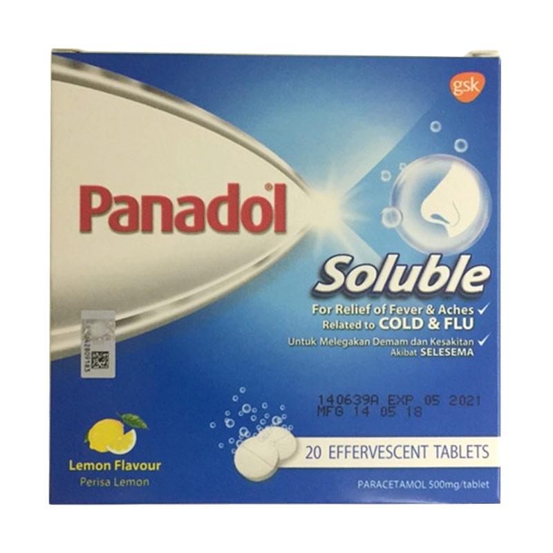 Jual Panadol Soluble Cold Flu Lemon Flavour Obat Kesehatan 20 Effervescent Tabs Ori Online September 2020 Blibli Com