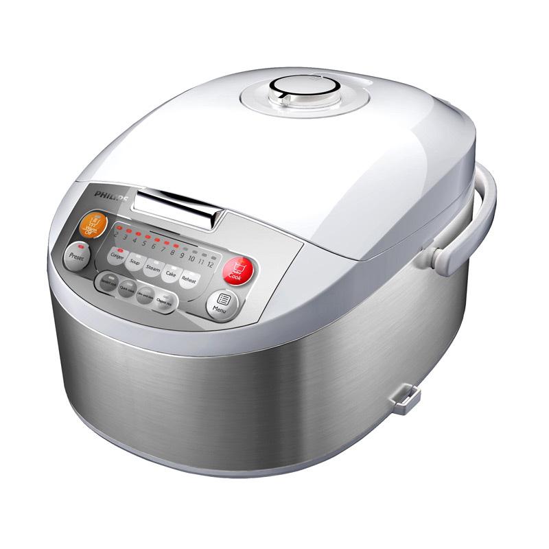 Jual Philips Fuzzy Logic HD3038 Digital Rice Cooker - 01 Silver di Seller Mega Elektronik & Furniture Official Store - Kota Bekasi, Jawa Barat | Blibli