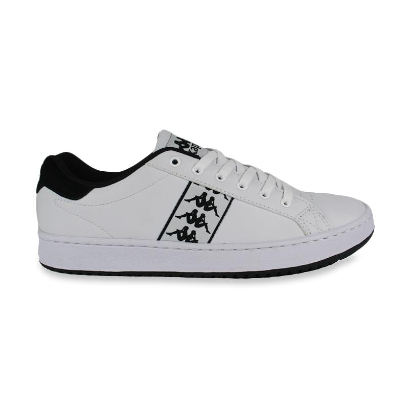 Kappa Dominic 1 Sneakers Shoes 42 White Black di Kappa Official Store - Pejagalan, Jakarta Utara | Blibli
