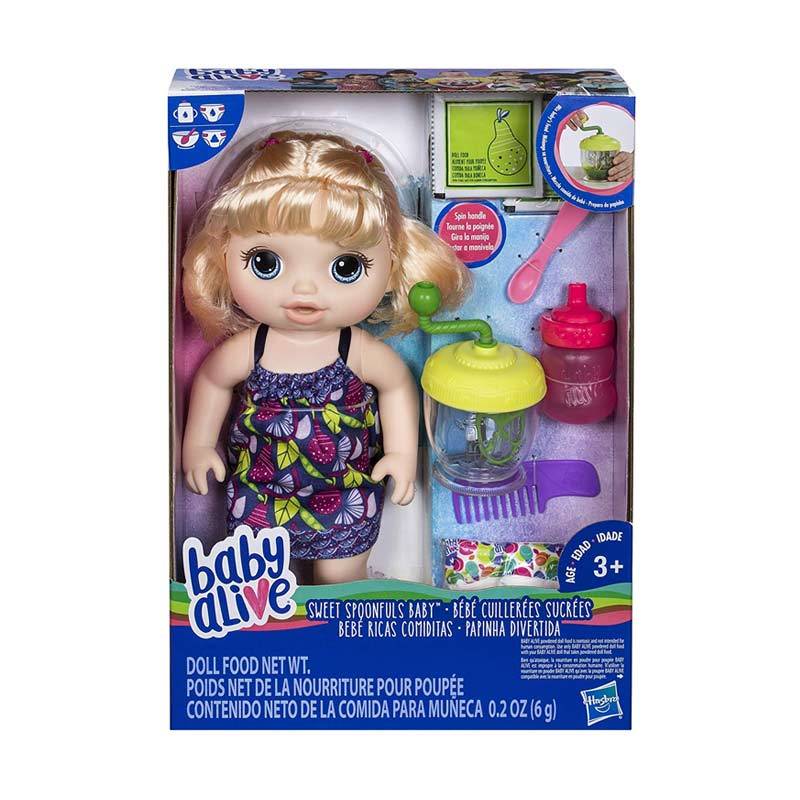 Jual Hasbro Baby Alive Sweet Spoonfuls Baby Doll Food Golden Hair Mainan Anak Original Murah September 2020 Blibli Com