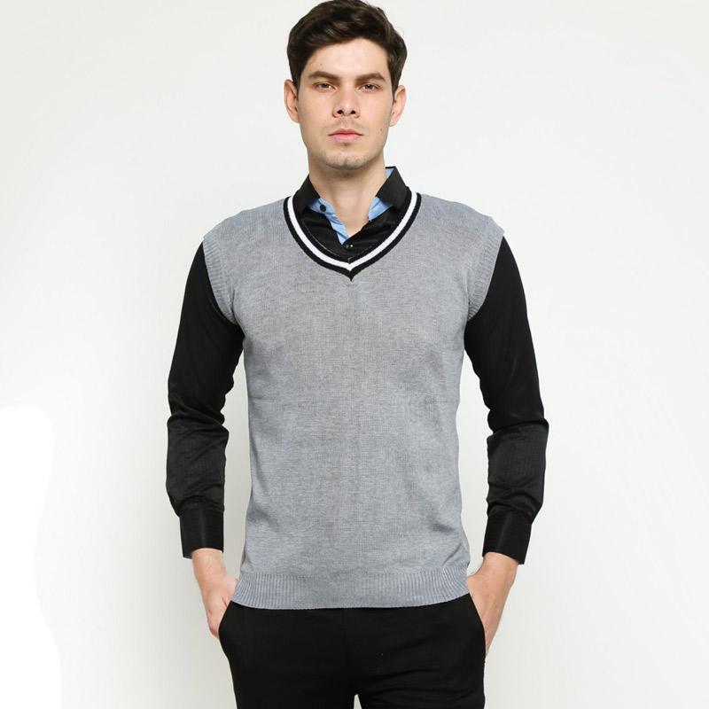 Jual Vm Rompi Rajut Sweater Pria - Abu-abu Terbaru September 2021 harga  murah - kualitas terjamin | Blibli