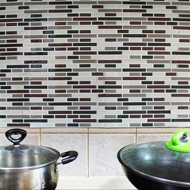 Jual Bluelans Home Decor 3d Tile Pattern Kitchen Backsplash Stickers Mural Wall Decals 4 Pcs Online Mei 2020 Blibli Com