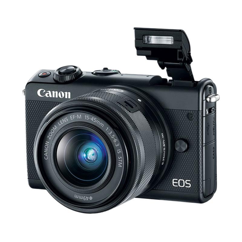 canon eos m100 kit 15 45mm kamera mirrorless black