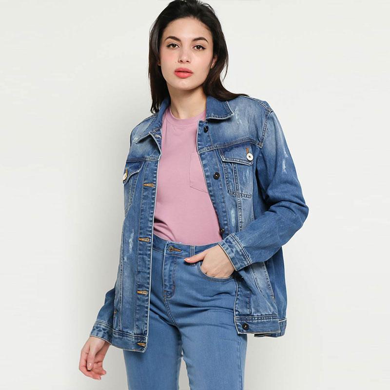 Jual Morphidae 301 21101 12 Shakira Jacket Wanita Heavy Stone Medium Online November 2020 Blibli Com