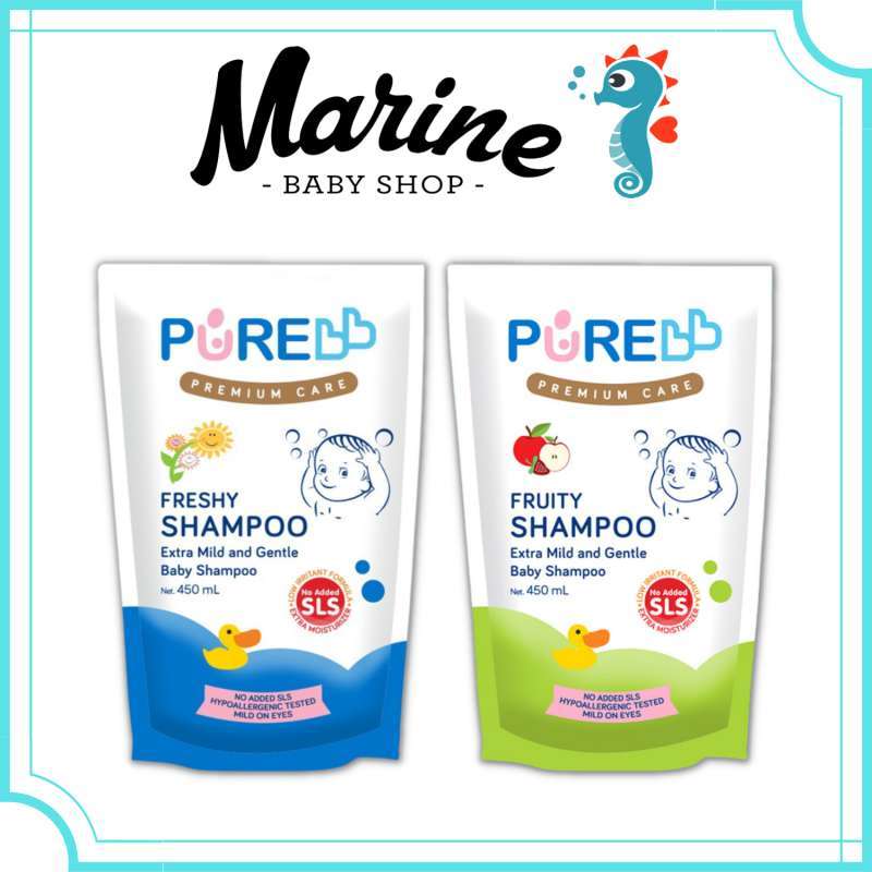 Jual Pure Baby Shampoo Bayi [450 mL/ Refill] di Seller Marine ...
