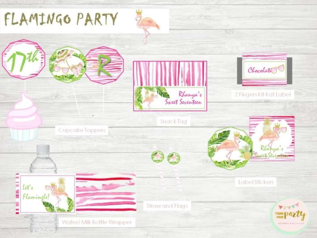Promo Gratis Ongkir Flamingo Party - Dessert Table Decoration ...
