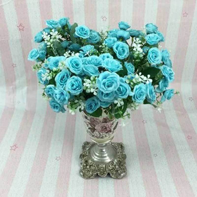 Jual Bluelans Faux Silk Flower Artificial Rose Wedding Home Decor 1 Bouquet 5 Branches 15 Heads Online September 2020 Blibli Com,Home Decorations Images