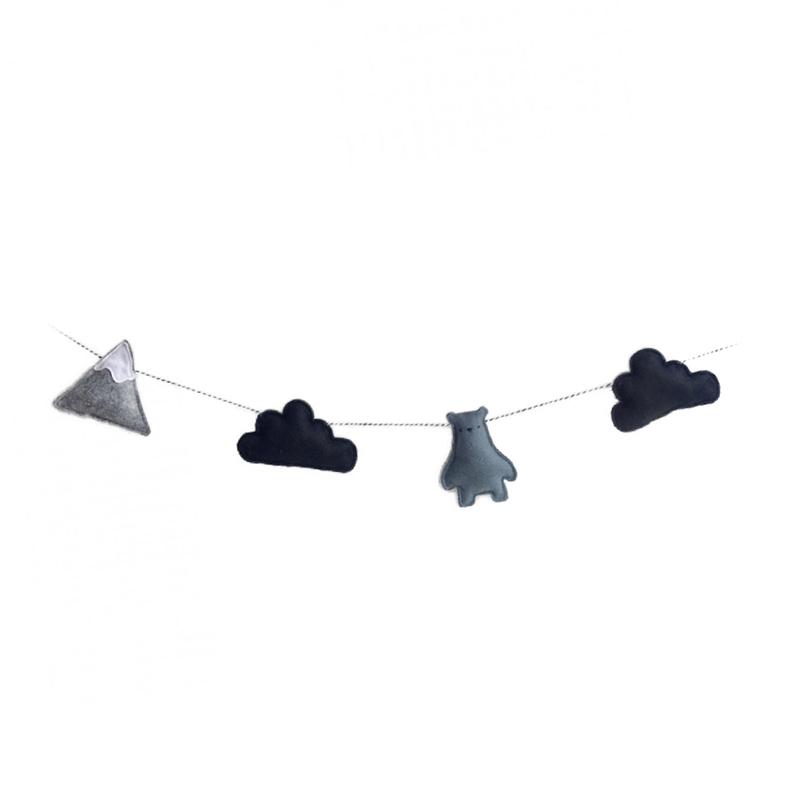 Jual Bluelans 2 Nordic Felt Cloud Garland Bunting Banner Kids Room Nursery Hanging Wall Decor Terbaru Juli 2021 Blibli