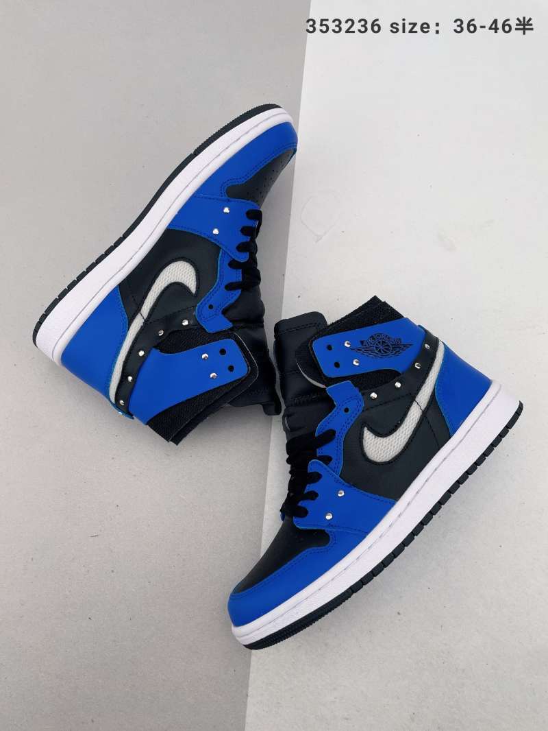 black and blue jordan one