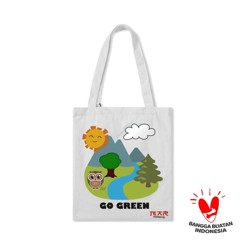 Tote bag go green clearance