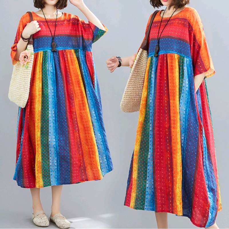 Promo Guavina Dress Import long Dress Full Colour Cantik Kekinian baju Wanita Diskon 18 Di Seller Dewi Id Jelambar Baru Kota Jakarta Barat Blibli