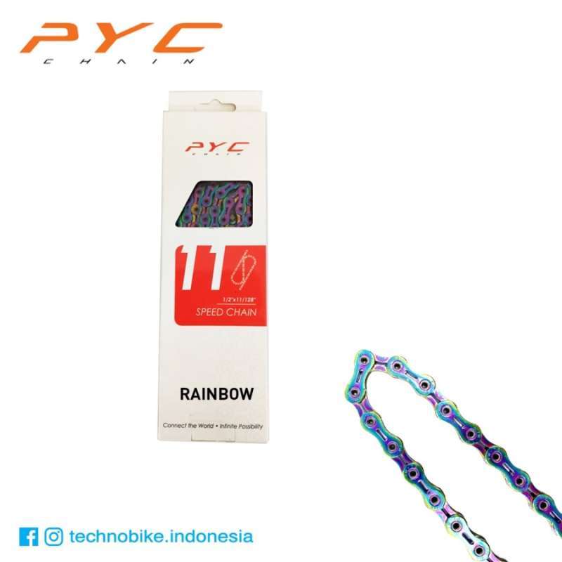 Jual Rantai Sepeda I Chain Pyc Sp1101 Coating Rainbow (11 Speed