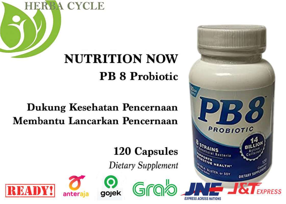 Jual Nutrition Now PB8 Probiotic 14 Billion 120cap Kesehatan ...