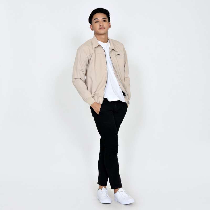 Jual Emoline Trucker Jacket Cream 
