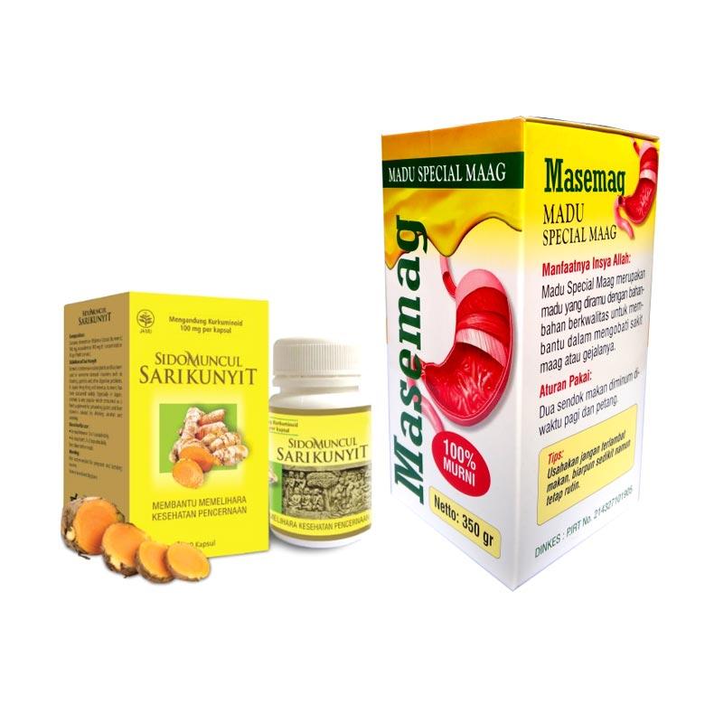 Jual Sidomuncul Paket Obat Maag Asam Lambung Kronis Akut Kapsul Sari Kunyit Kuning Madu Maag Masemag Online Februari 2021 Blibli