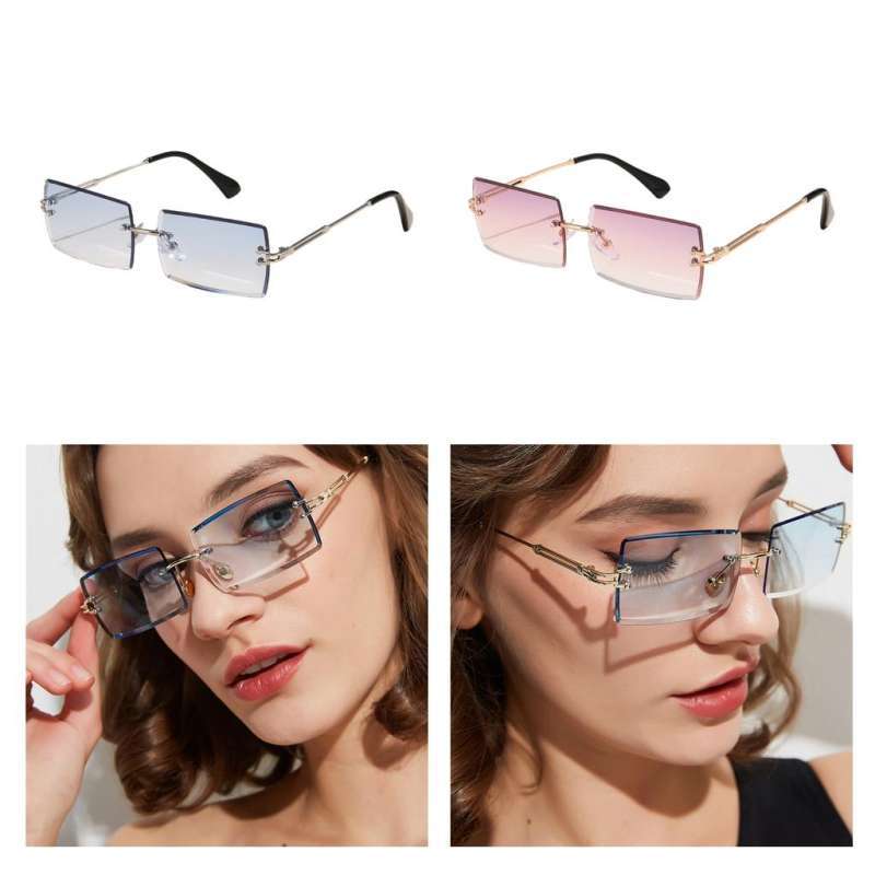 Vintage rimless glasses clearance