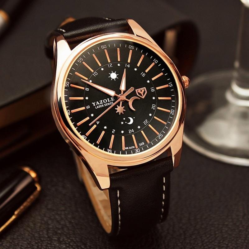 Jual Yazole Luxury Watch Fashion Gold Watches Waterproof Luminous Men S Watch Online November 2020 Blibli Com