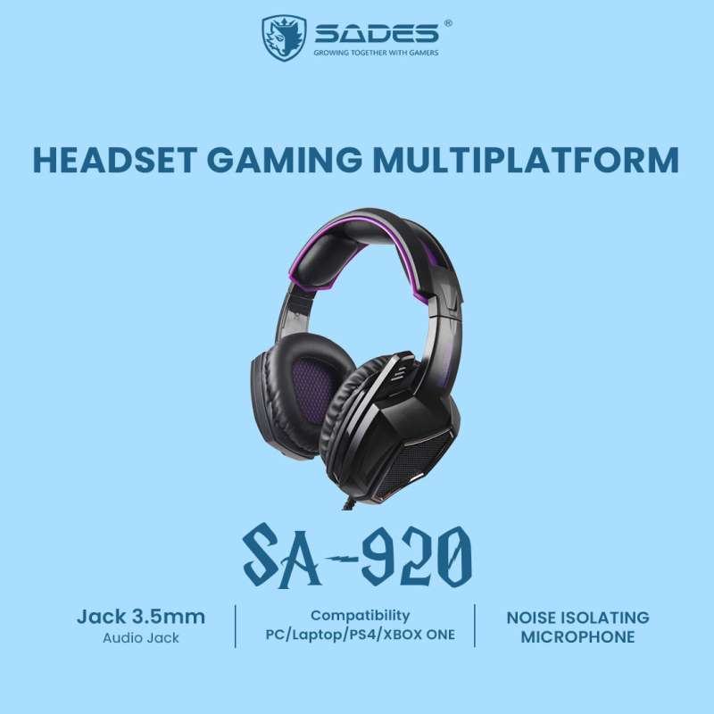 Promo Headset Gaming Multiplatform Sades SA 920 Diskon 16 di