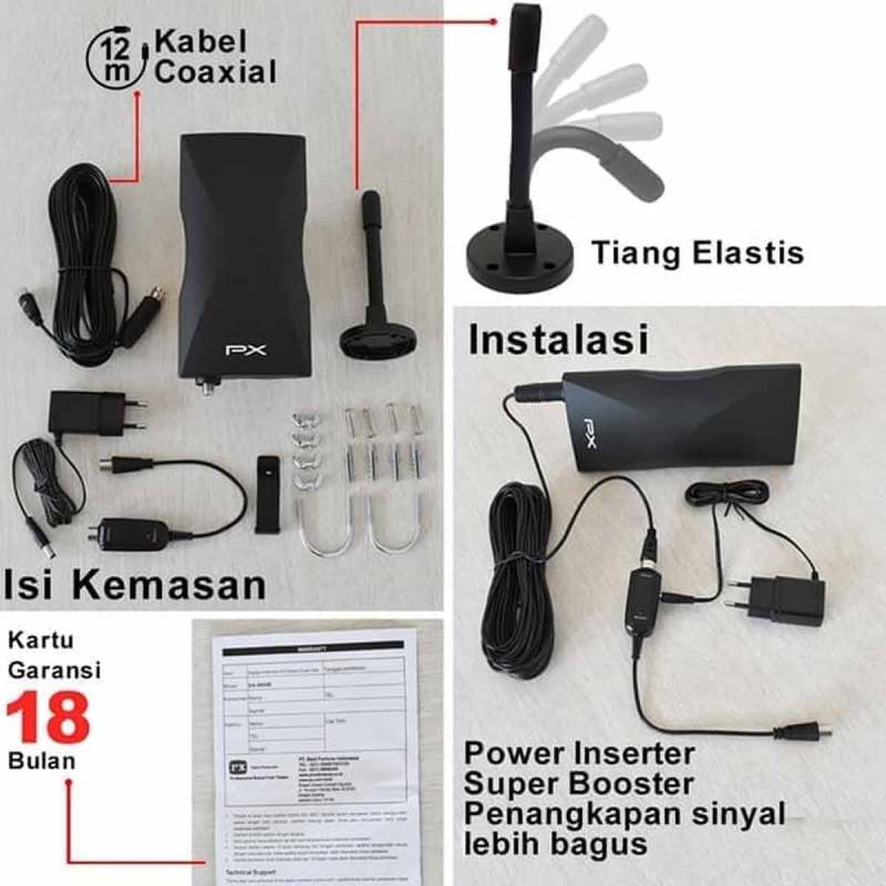 Jual Px Da 5120 Digital Indoor Outdoor Antenna Tv 4k Hd Online November 2020 Blibli Com