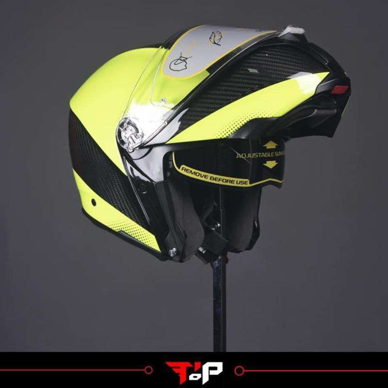 Harga helm agv full face carbon clearance