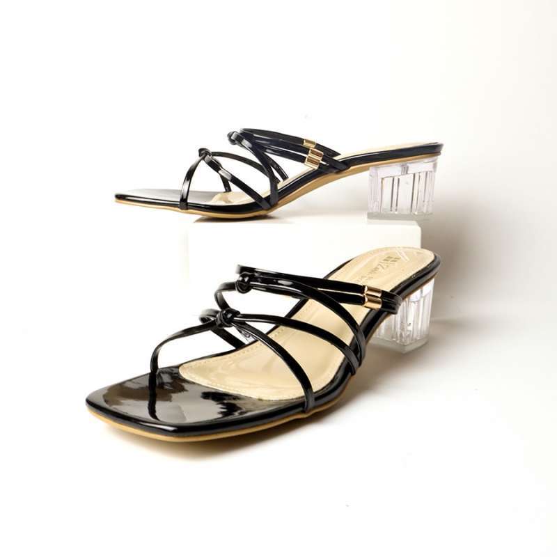 Heels Kaca Model Sandal Wanita High Heels Promo Sendal Heels