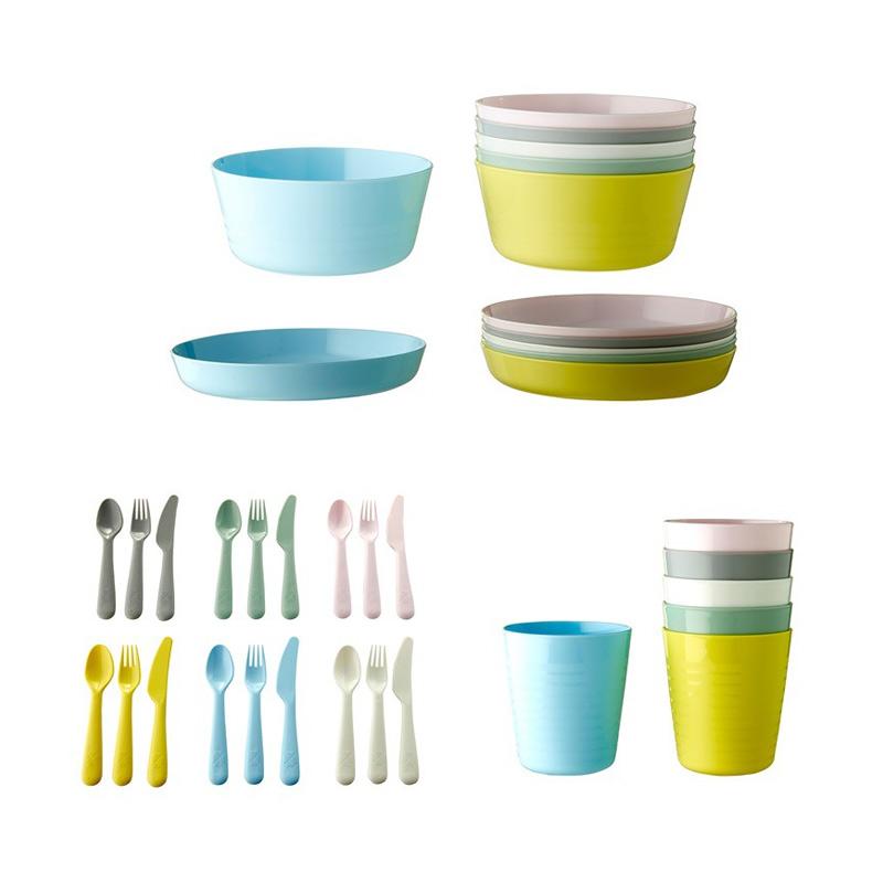 Jual Ikea Kalas Paket Perlengkapan Makan Minum Anak Multicolor 36 Pcs Murah Agustus 2020 Blibli Com