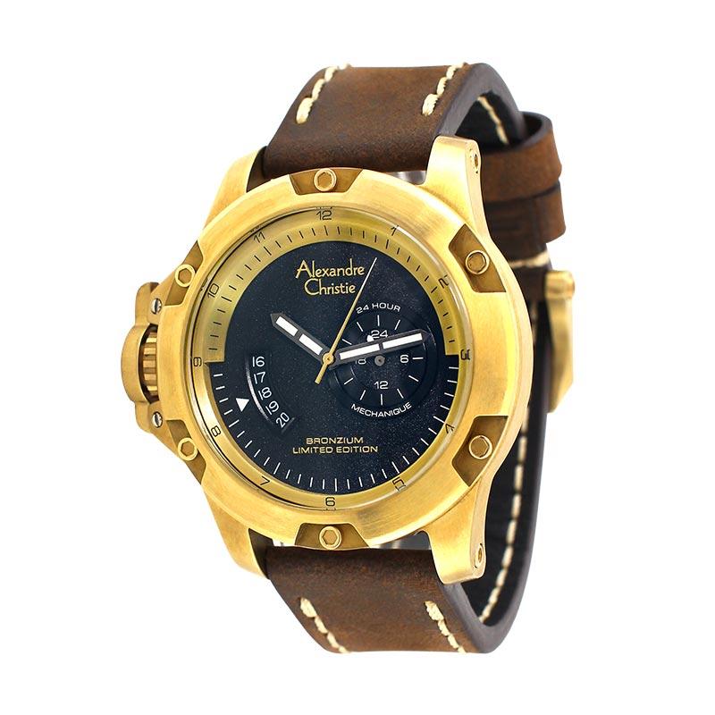 Jual Alexandre Christie Bronzium Jam Tangan Pria Coklat Gold