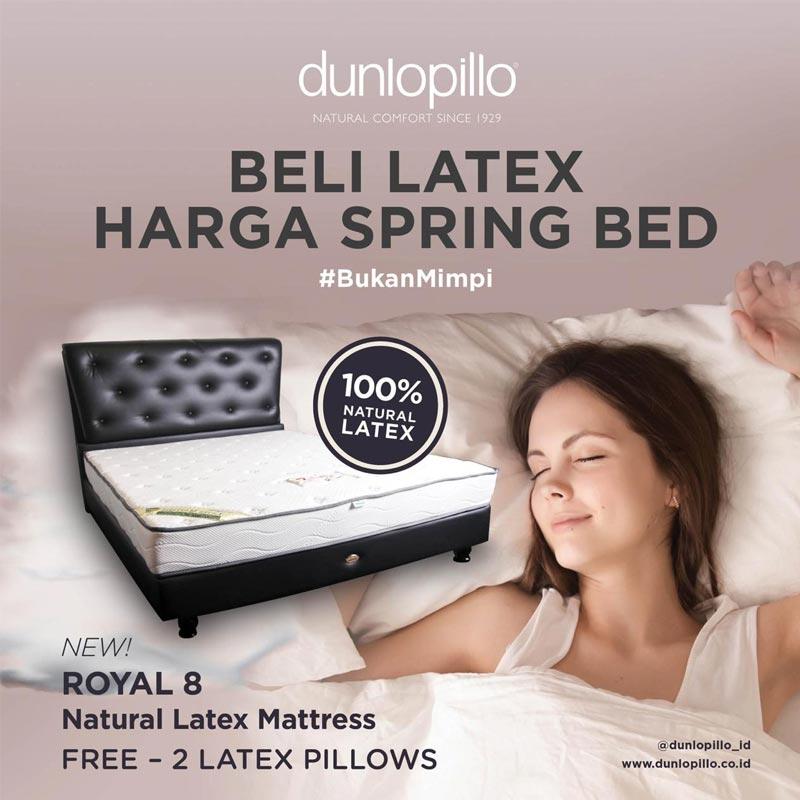 Spring bed store latex dunlopillo