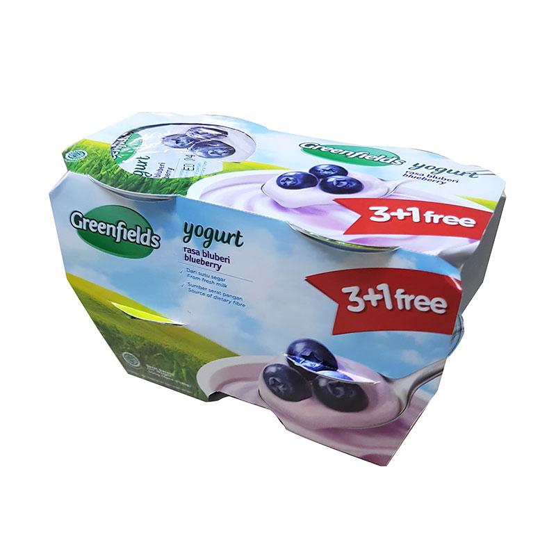 Jual Greenfields Yogurt Blueberry 125 G 4 Pcs Online Oktober 2020 Blibli Com