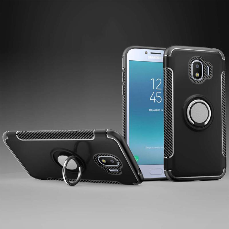 iit full protective phone case with magnetic ring holder anti scratch back cover shockproof shell for samsung j2pro