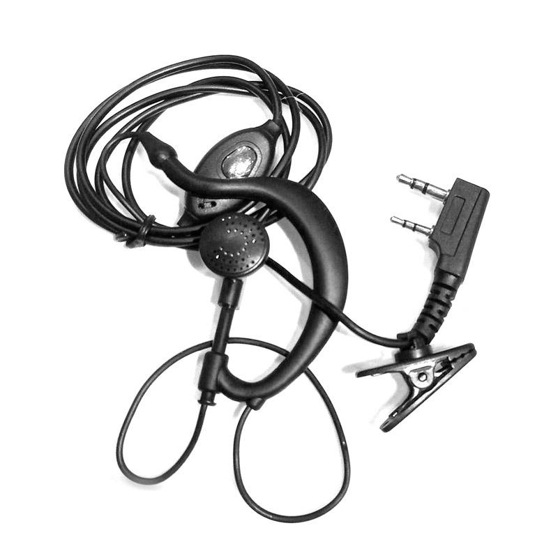 Jual Iit Earphones For Uv 5r Series Two Way Radio 2 Pin Walkie Talkie Ear Hook Earpieces With Microphone Clip Japanese Murah Januari 2020 Blibli Com