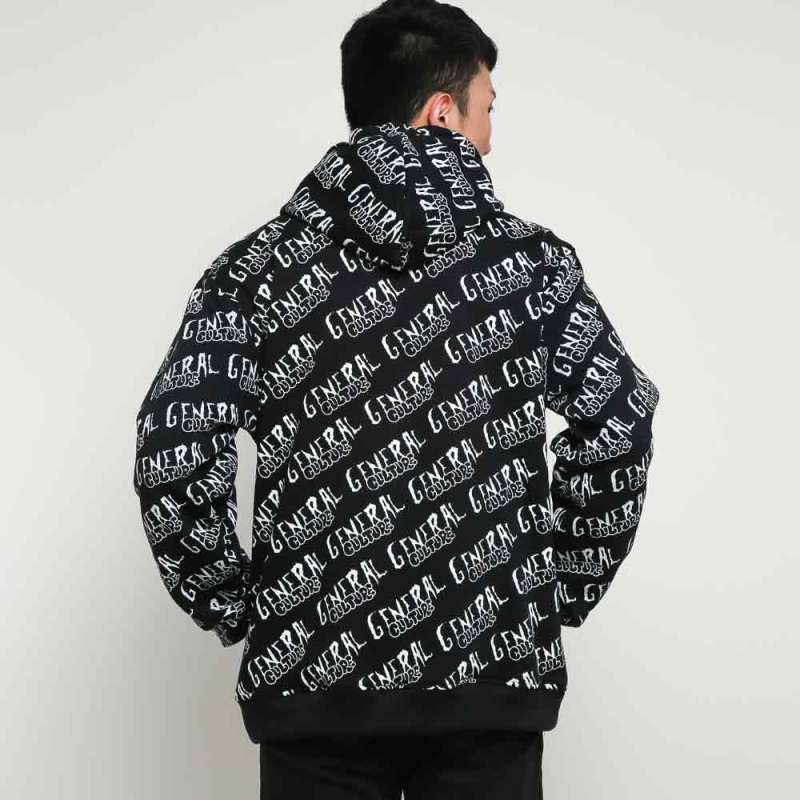 Jual General Culture Logo Type Hoodie Full Print Sweater Pria
