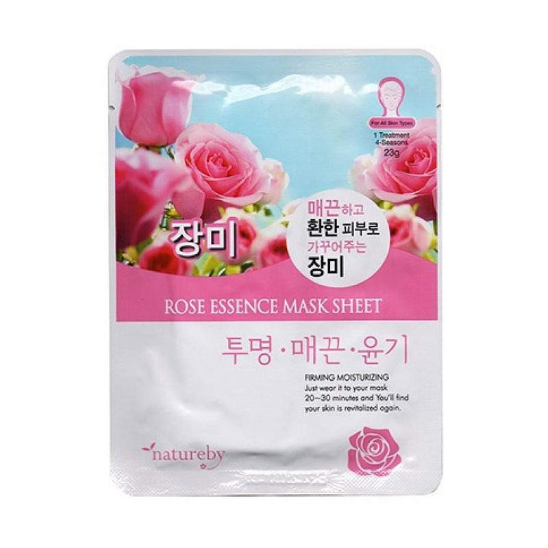 Jual Natureby Essence Rose Mask Sheet 23g Original Online Oktober 2020 Blibli Com