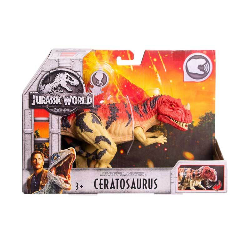 jurassic world roarivores ceratosaurus figure