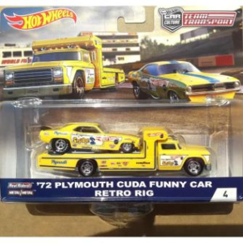 72 plymouth cuda funny car retro rig
