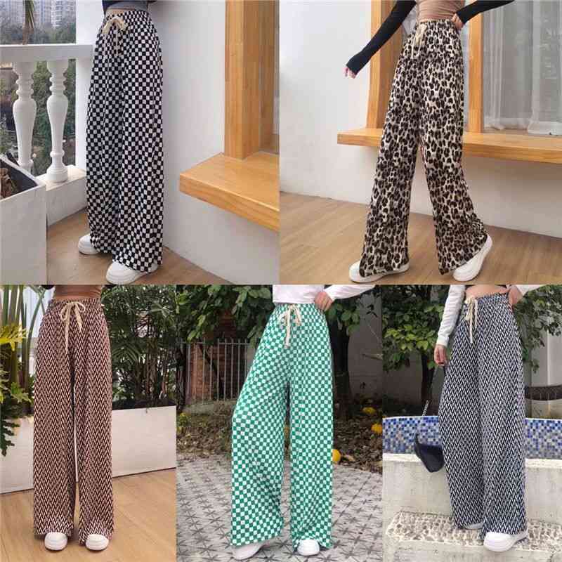 Jual Celana Kulot Ice Silk Kotak-Kotak 