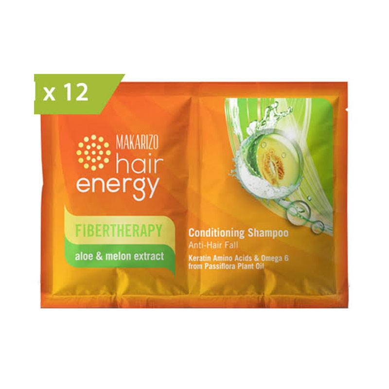 Makarizo Hair Energy Fibertherapy Conditioning Shampoo Aloe Melon 10 Ml 12 Sachet Terbaru Agustus 2021 Harga Murah Kualitas Terjamin Blibli
