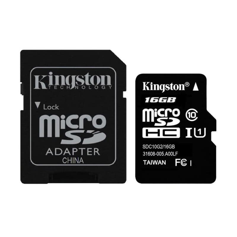 Jual Kingston Memory Card Micro Sd Hc Original 16gb Class 10 Online November 2020 Blibli